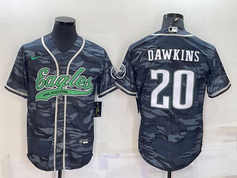 Men Philadelphia Eagles 20 Dawkins Camo 2022 Nike Co branded NFL Jersey